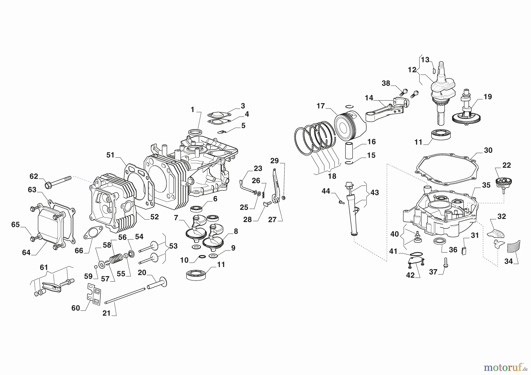 Stiga Aufsitzmäher Baujahr 2024 ESTATE 384 (2024) 2T2100481/ST1 Motor - Kolben, Motorwelle