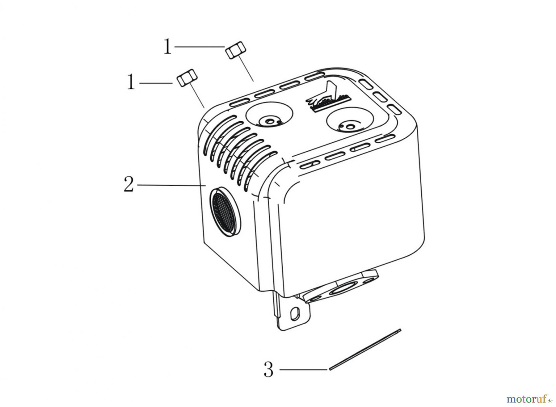 LONCIN Motoren LC175F-2 Auspuff