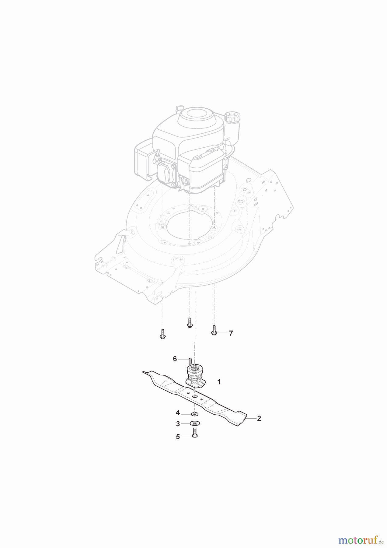 Global Garden Products GGP Rasenmäher Baujahr 2015 GBW 53 RE (2015) 294556828/BA Schneidwerkzeug (Messer)