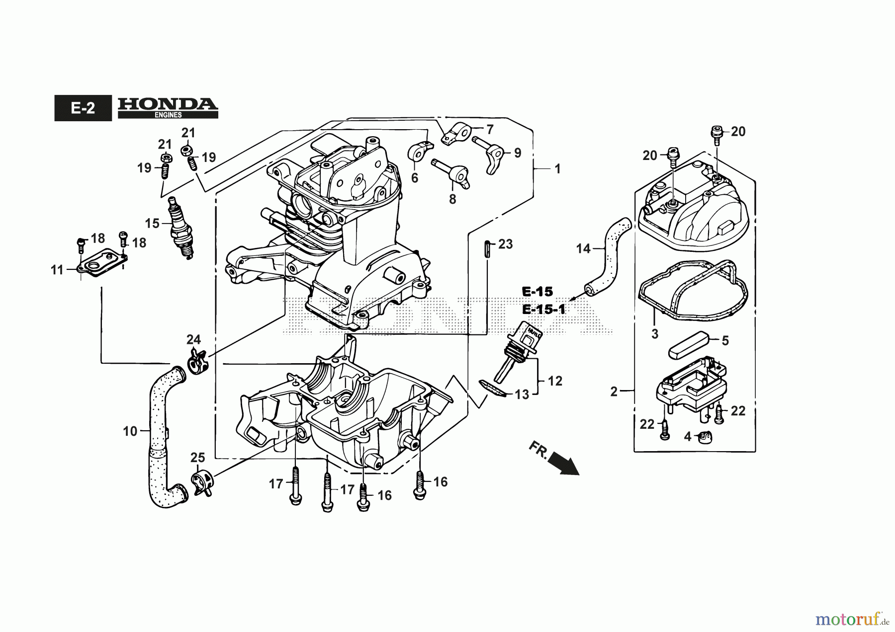 Stiga Motorsensen, Trimmer Baujahr 2024 BC 425 HD (2024) 281221003/21 mit Honda GX25 Kurbelgehäuse- GX25