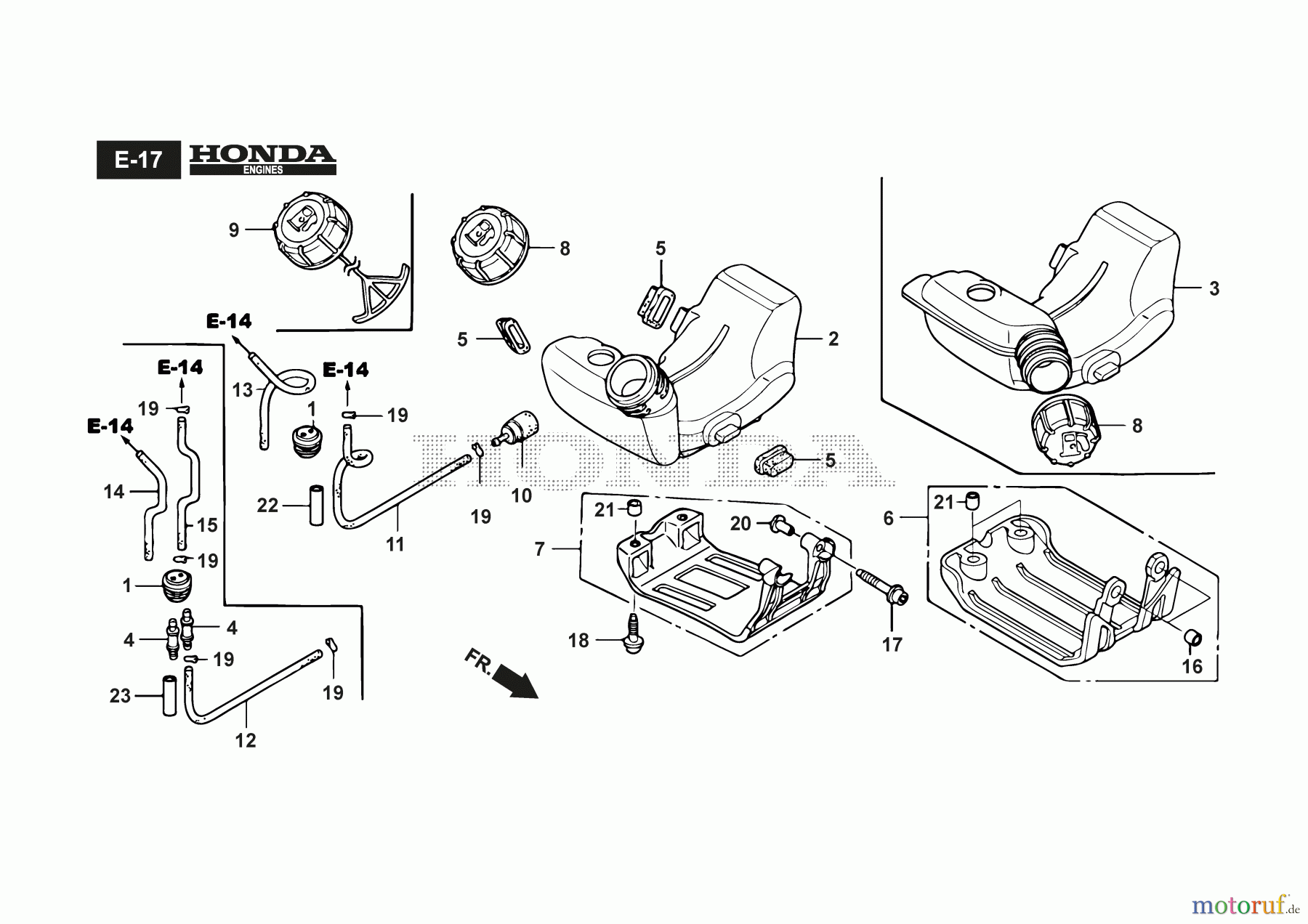 Stiga Motorsensen, Trimmer Baujahr 2024 BC 425 HD (2024) 281221003/21 mit Honda GX25 Tank GX25