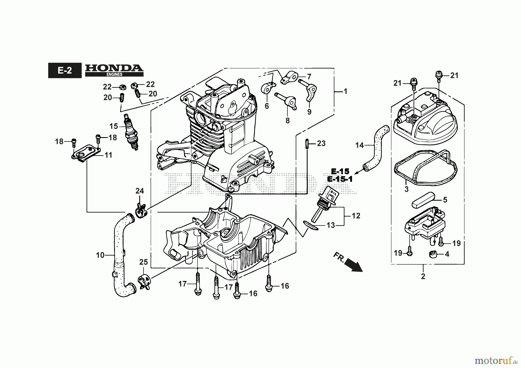  Stiga Motorsensen, Trimmer Baujahr 2024 BC 435 HD (2024) 281321003/21 mit Honda GX35 Crankcase - GX35 
