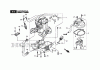 Stiga Baujahr 2024 BC 450 HD (2024) 281521003/21 mit Honda GX50 Ersatzteile Crankcase - GX50