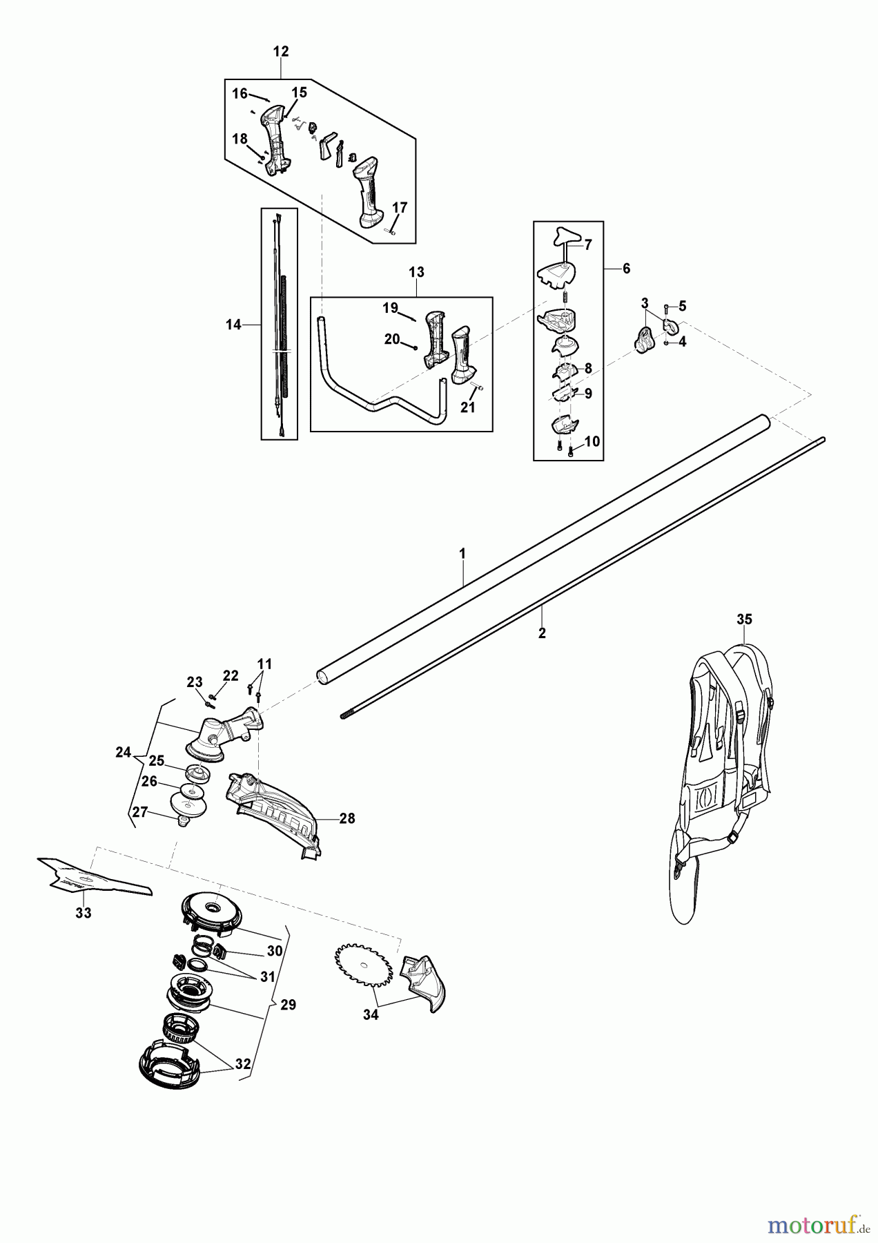  Stiga Motorsensen, Trimmer Baujahr 2024 BC 740 B (2024) 283321008/ST2 Getriebe