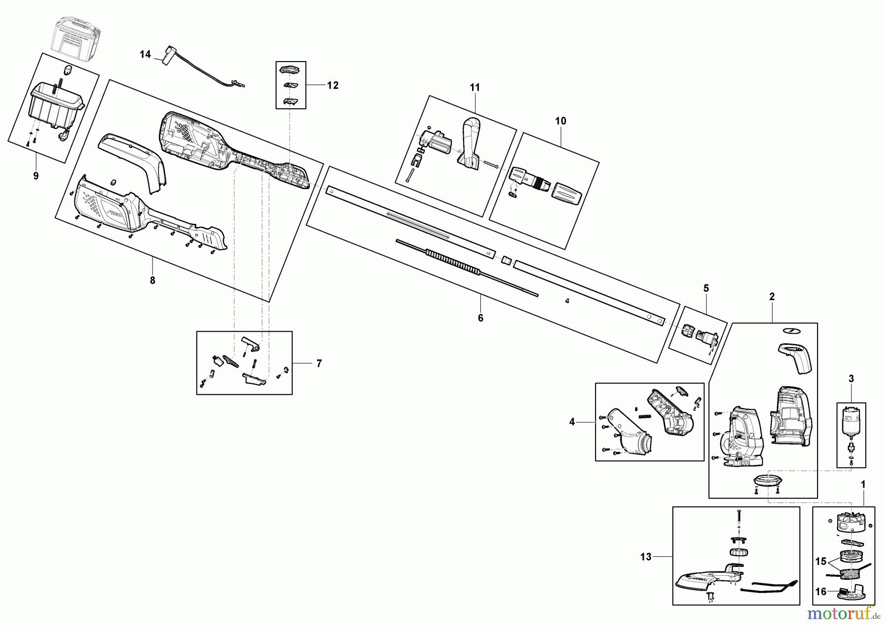 Stiga Motorsensen, Trimmer Baujahr 2024 GT 500e (2024) 278100008/ST3 Seite 1