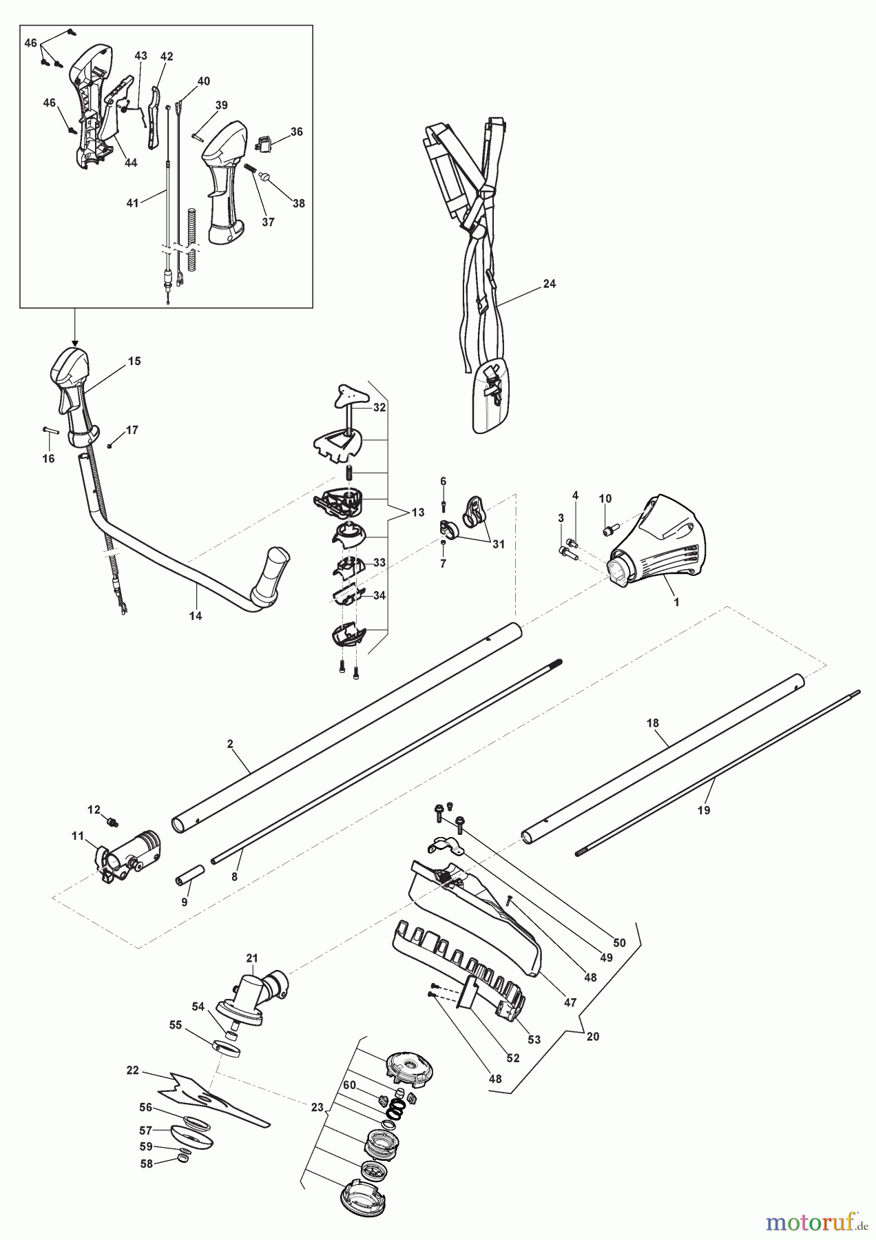 Stiga Motorsensen, Trimmer Baujahr 2024 BC 330 AB (2024) 287121102/ST2 Getriebe