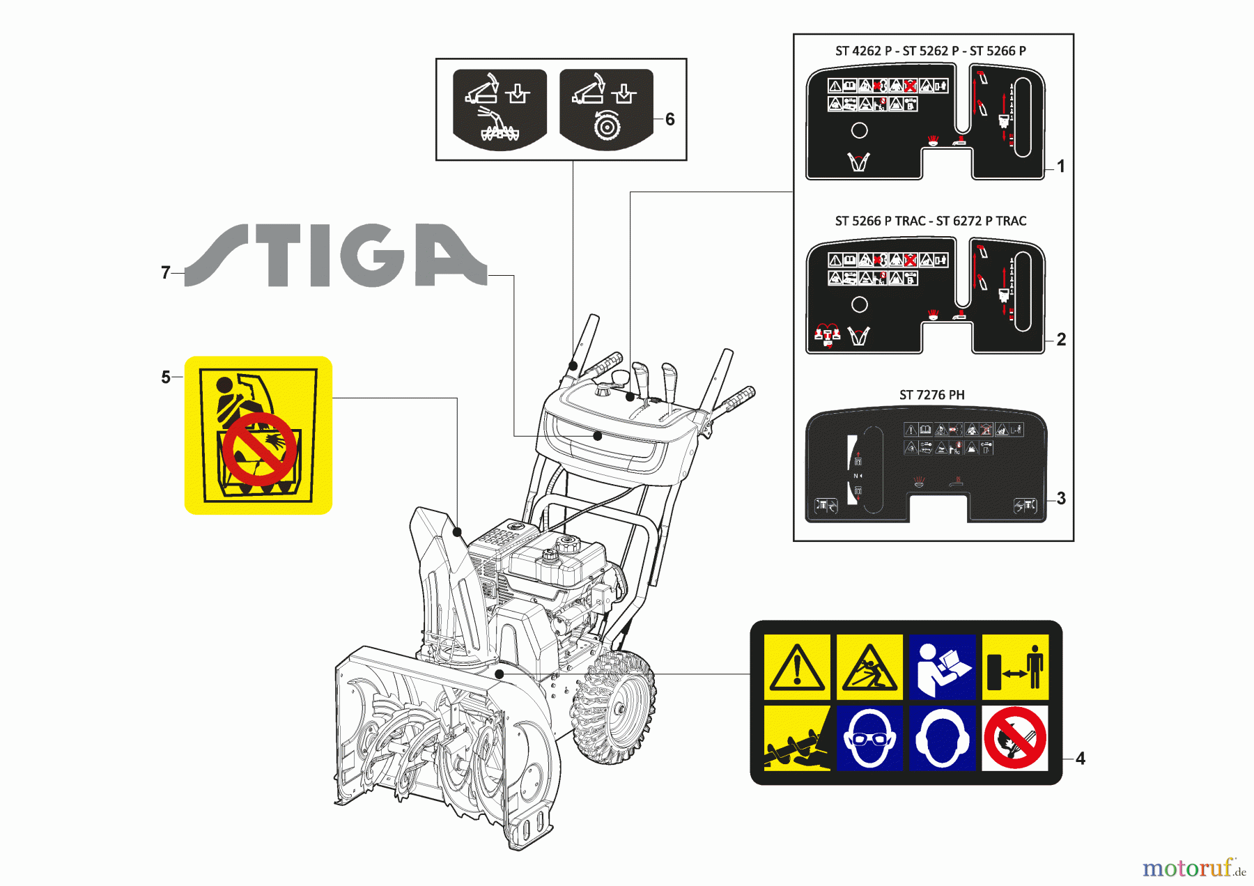 Stiga Schneefräsen Baujahr 2024 ST 4262 P (2024) 18-2841-31 Etikett