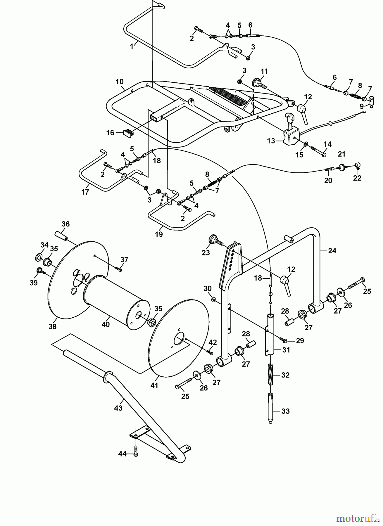  Stiga Mähroboter Verlegemaschine 2024 Cable layer machine (2024) 26-2911-11 Handle
