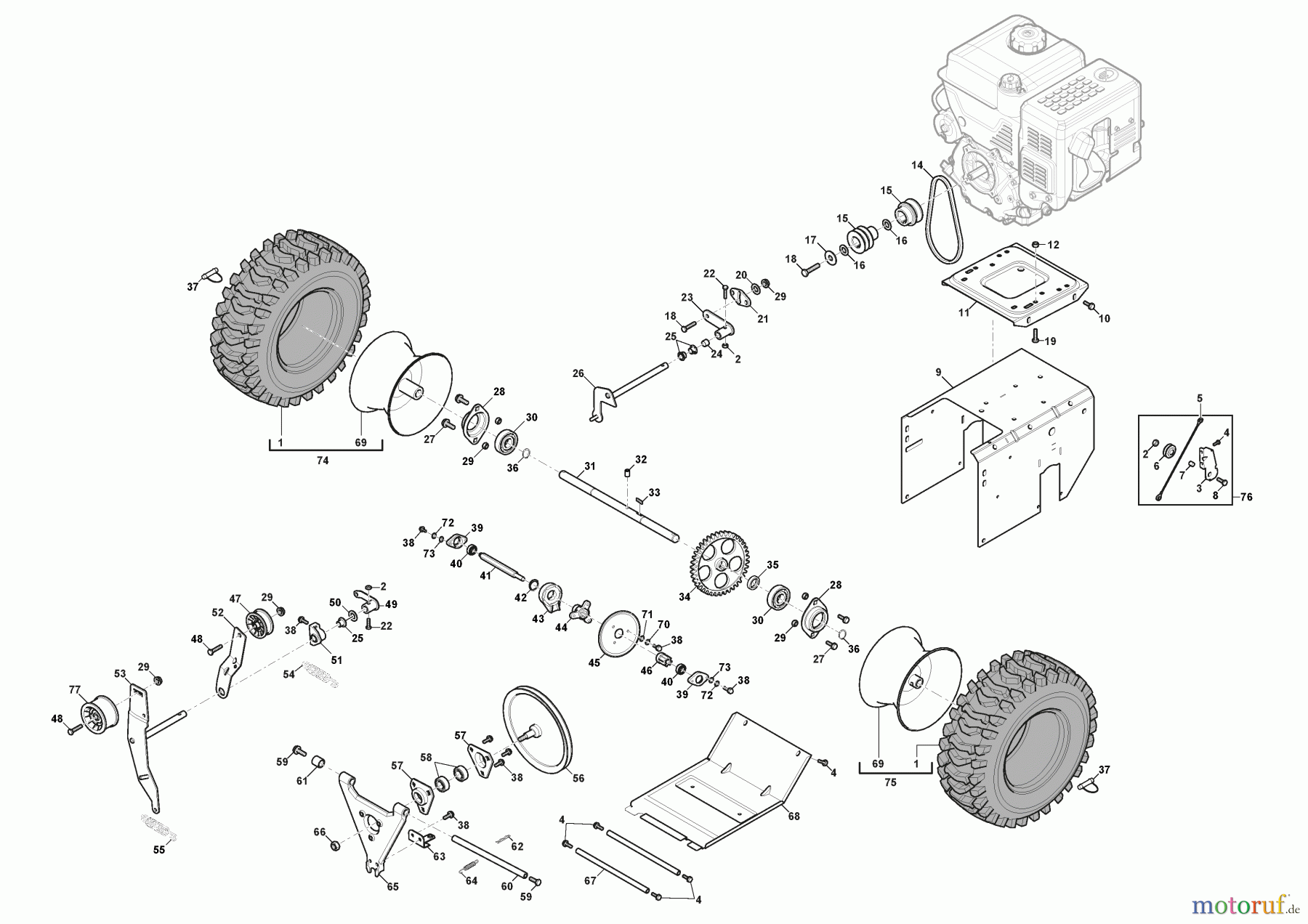 Stiga Kehrmaschinen Baujahr 2024 SWS 600 G (2024) 219602532/S17 Getriebe