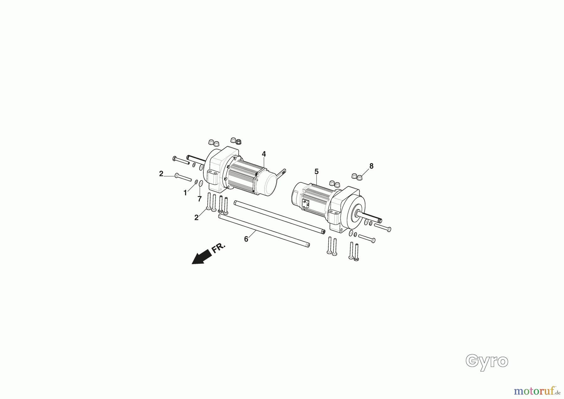  Stiga Zero Turn Mowers Baujahr 2024 Gyro 500e (2024) 2F7062505/ST1 Getriebe
