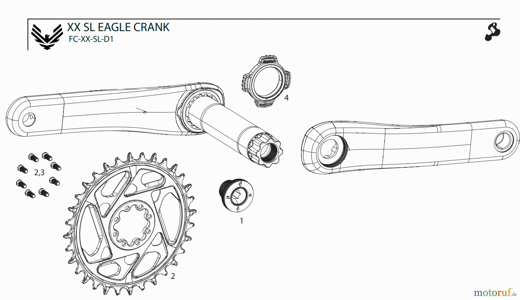  Sram Sram XX SL EAGLE CRANK