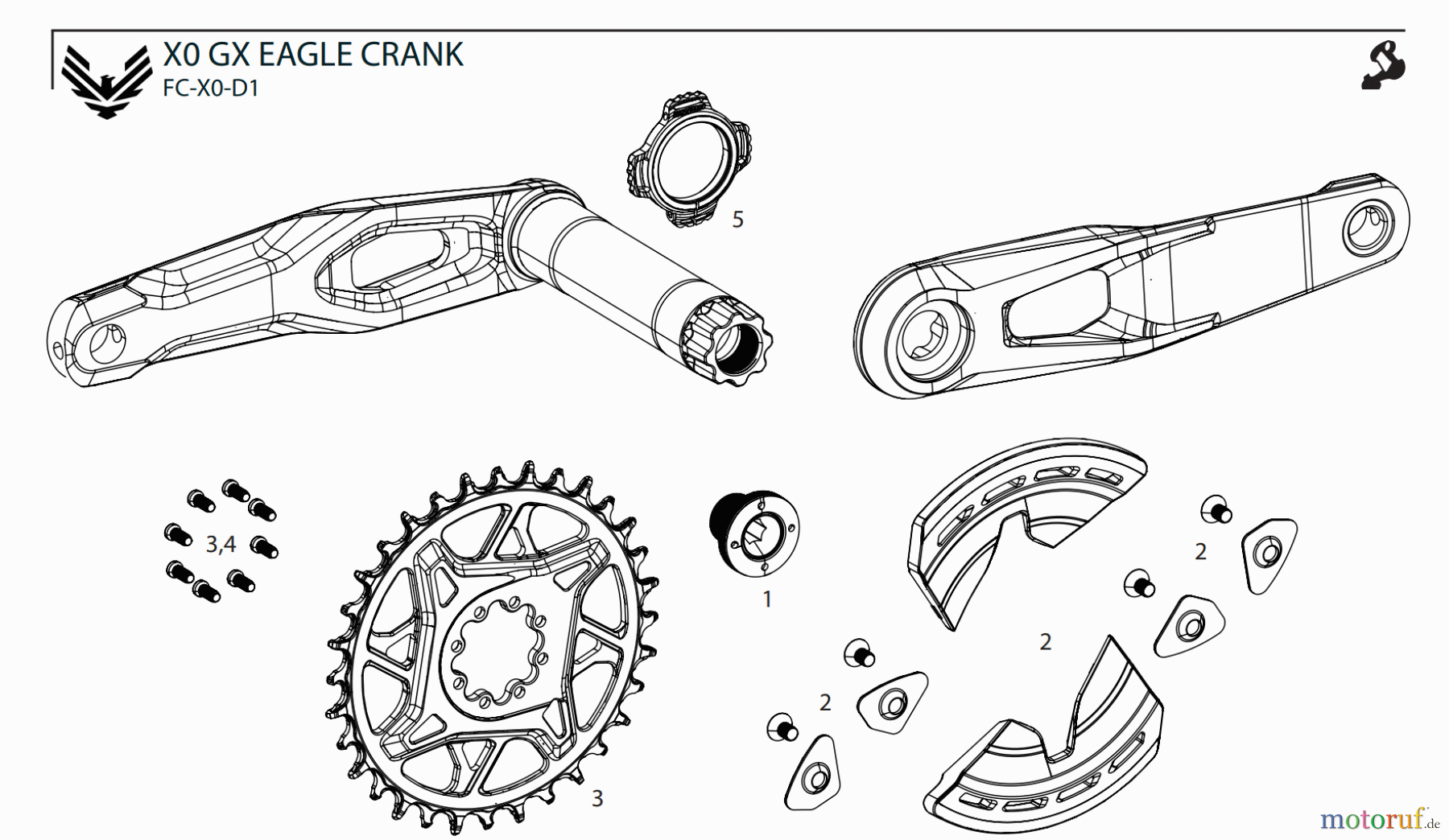 Sram Sram X0 GX EAGLE CRANK