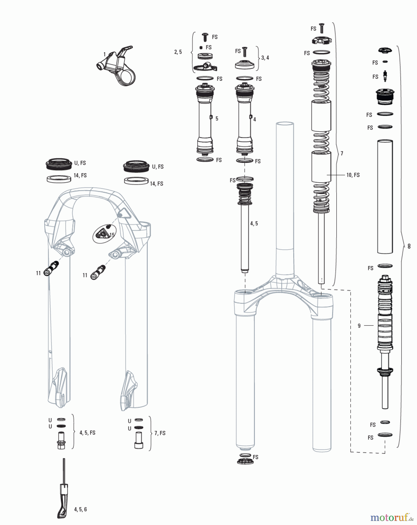 Sram RockShox XC30 A1-A3 (2012-2015)