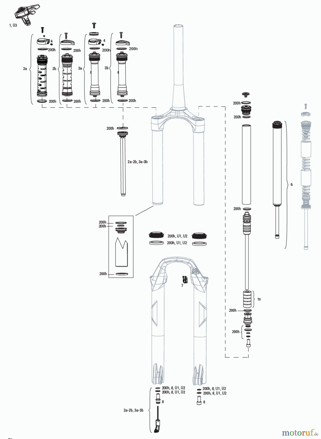Sram RockShox RECON SILVER TK D1/ RL D1 (2021+)