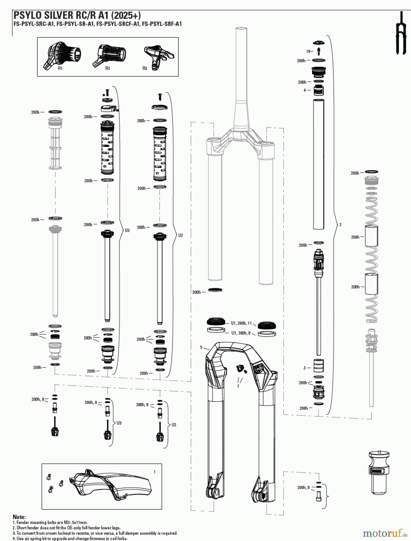 Sram RockShox PSYLO SILVER RC/R A1 (2025+)