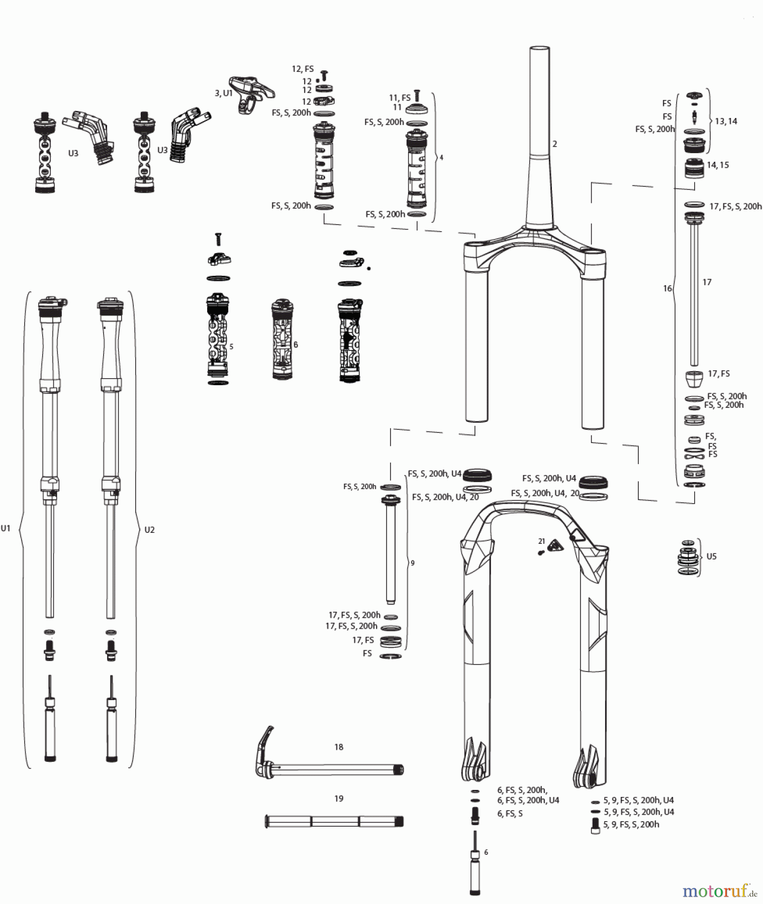 Sram RockShox BLUTO A1-A5 (2015-2022)