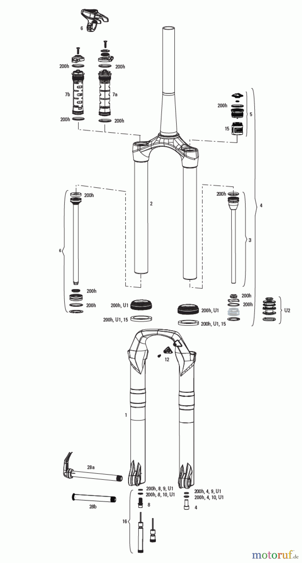 Sram RockShox REBA-15 Boost - A7-A8 (2018-2025)