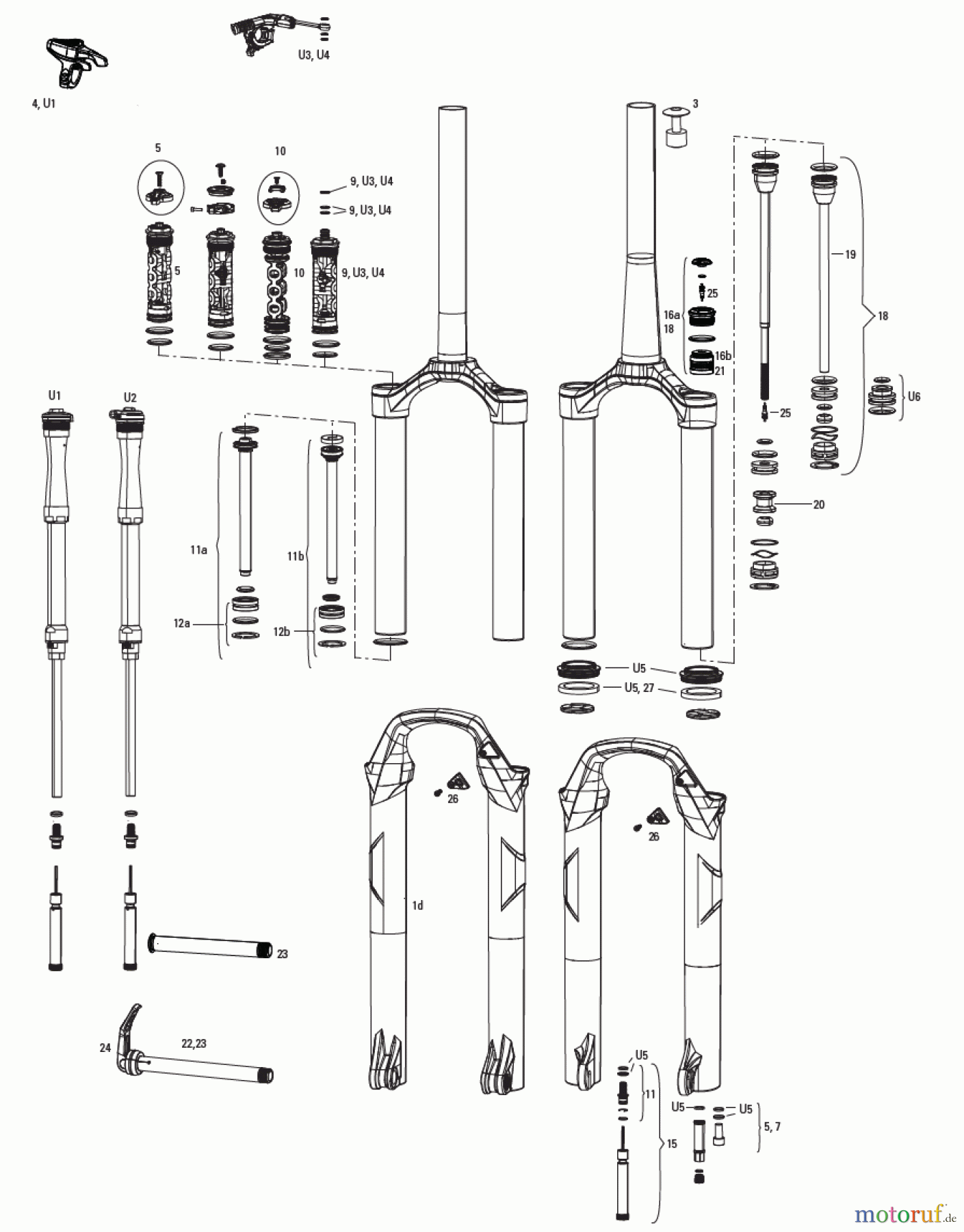 Sram RockShox SID B - 80mm-120mm A1-A4 (2011-2016)