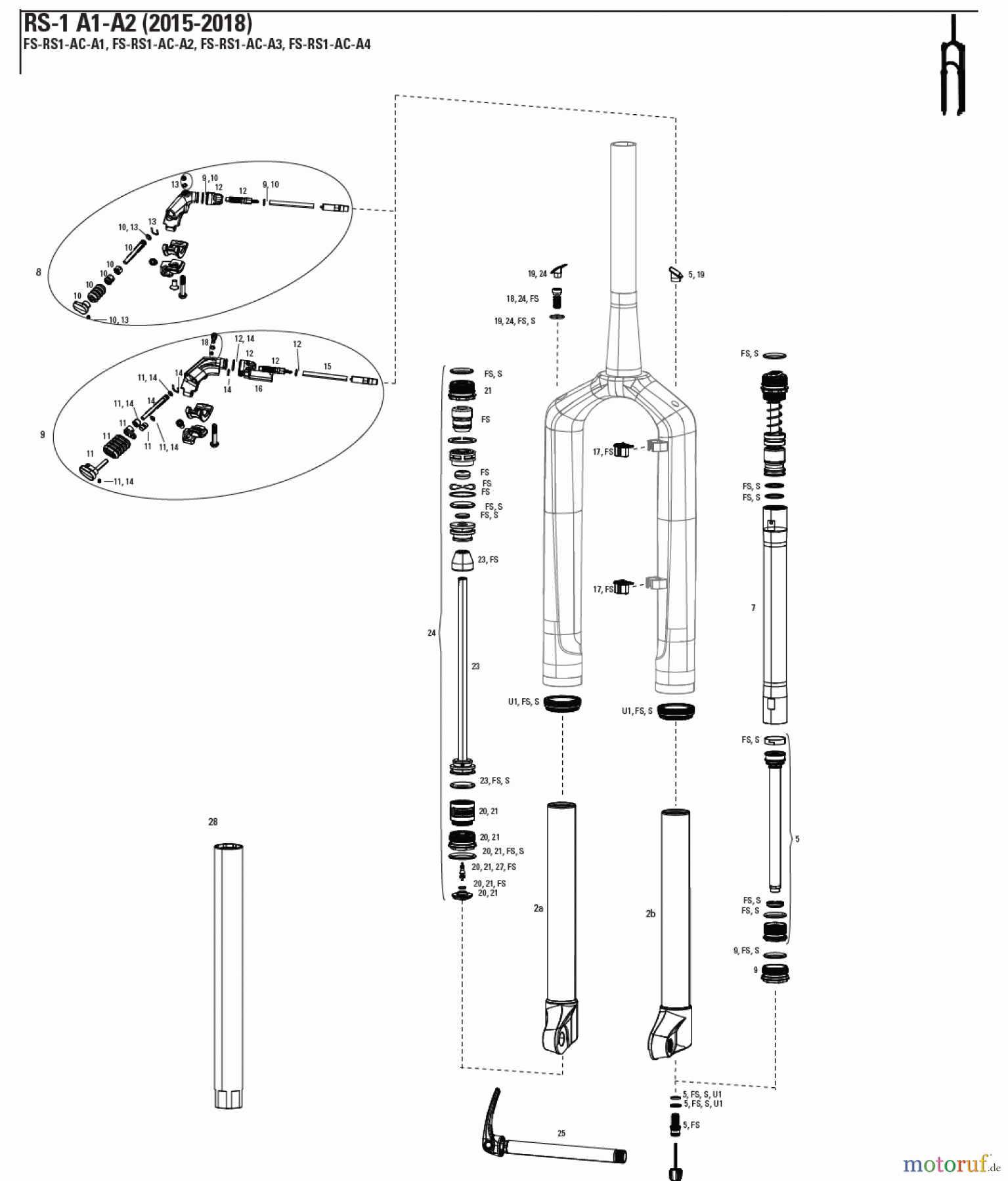 Sram RockShox RS-1 A1-A2 (2015-2018)