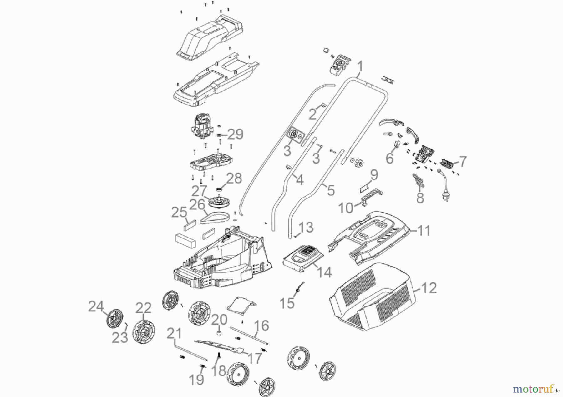 Güde Gartentechnik Rasenmäher Elektro-Rasenmäher Elektro Rasenmäher 320/1300 Art.-Nr.: 95486 FSL95486-01