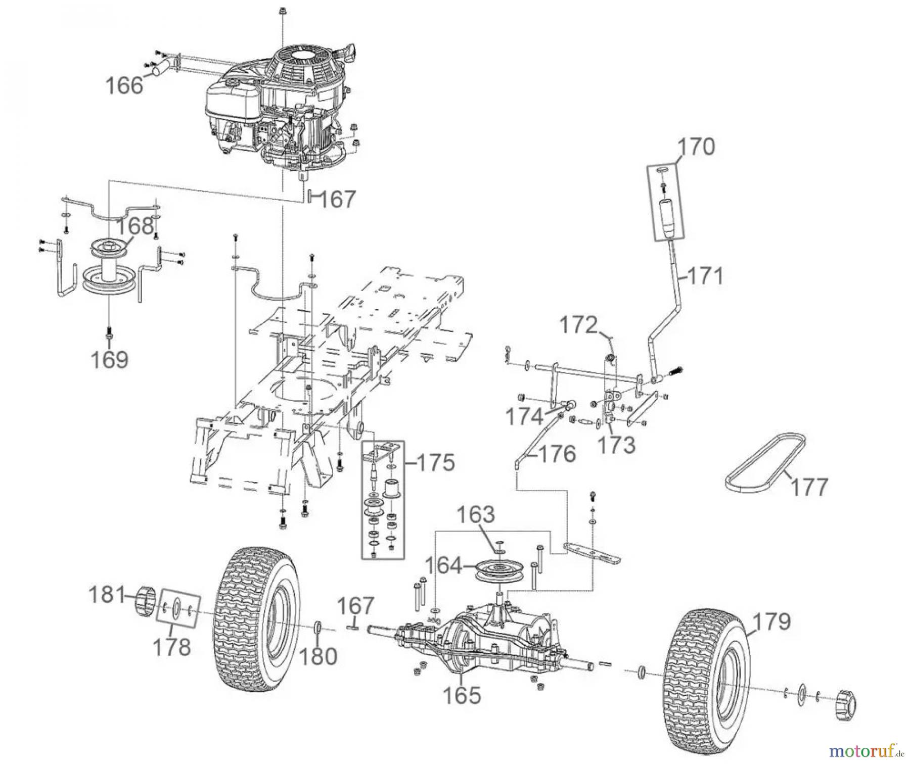 Güde Gartentechnik Rasenmäher Benzin-Rasenmäher Schnittbreite ab 50 cm Aufsitzrasenmäher GAR 651 Art.-Nr.: 95480 FSL95480-01 Seite 7