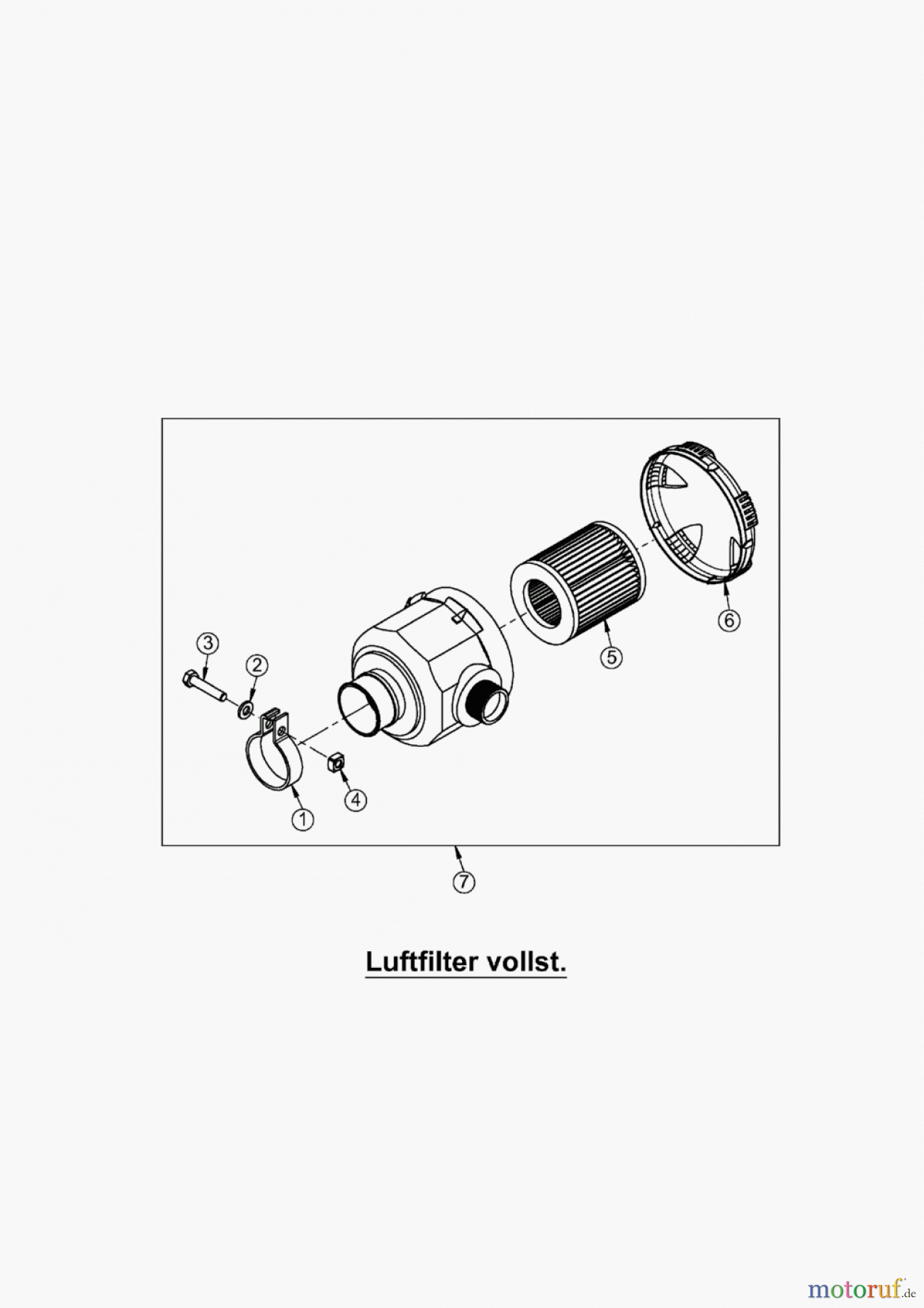 AS-Motor (neu) Rasen Mulch-Rasenmäher AS 510 2T A und AS 510 A/2T ProClip ab FNr. 024311110001 Luftfilter