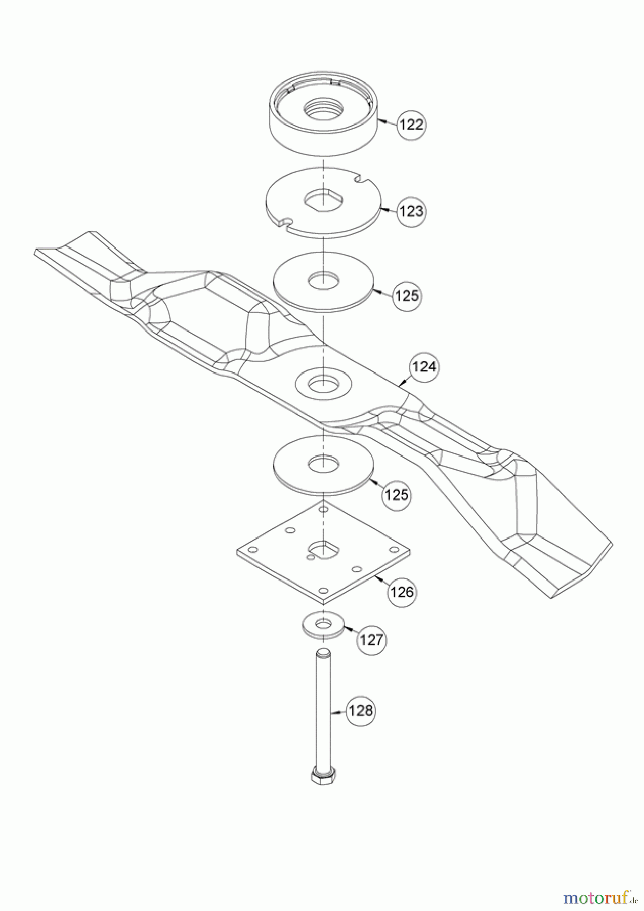 AS-Motor (neu) Rasen Mulch-Rasenmäher AS 510 E-ProClip A ab FNr. 037922030001 Messer + Befestigung