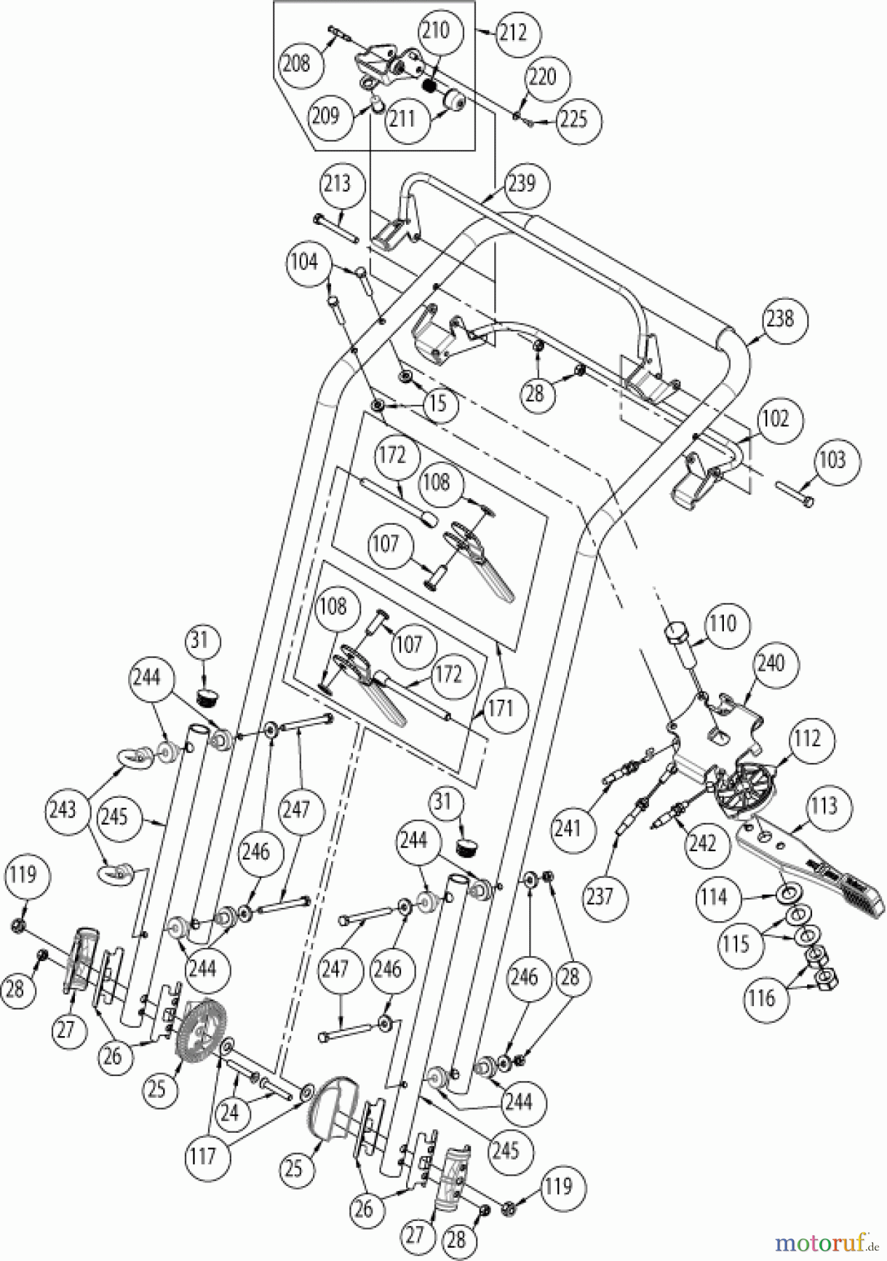 AS-Motor (neu) Rasen Mulch-Rasenmäher AS 510 E-ProClip A ab FNr. 037922030001 Lenkholm