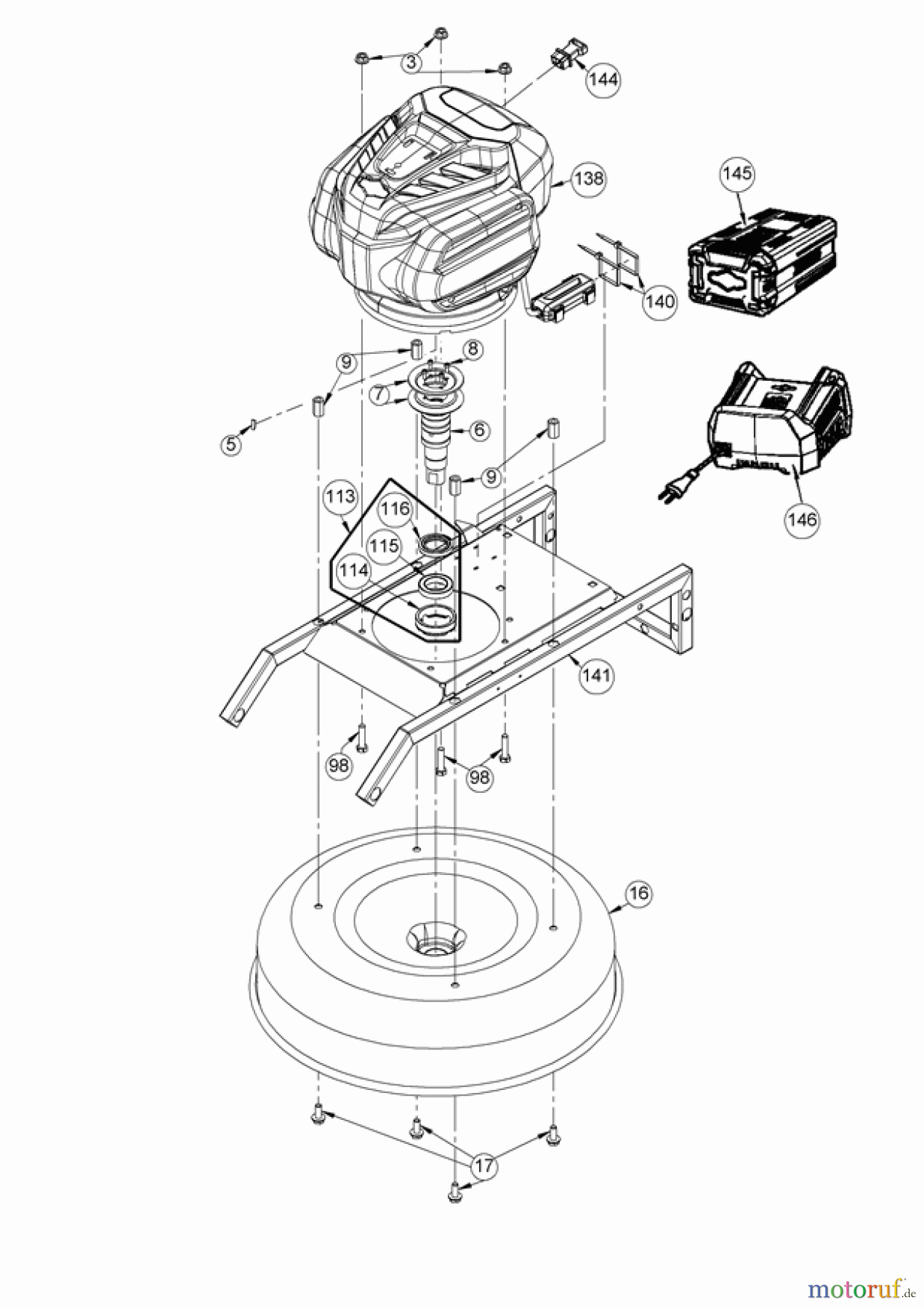 AS-Motor (neu) Rasen Mulch-Rasenmäher AS 420 E-ProClip ab FNr. 035920010001 Motor mit Messerhaube