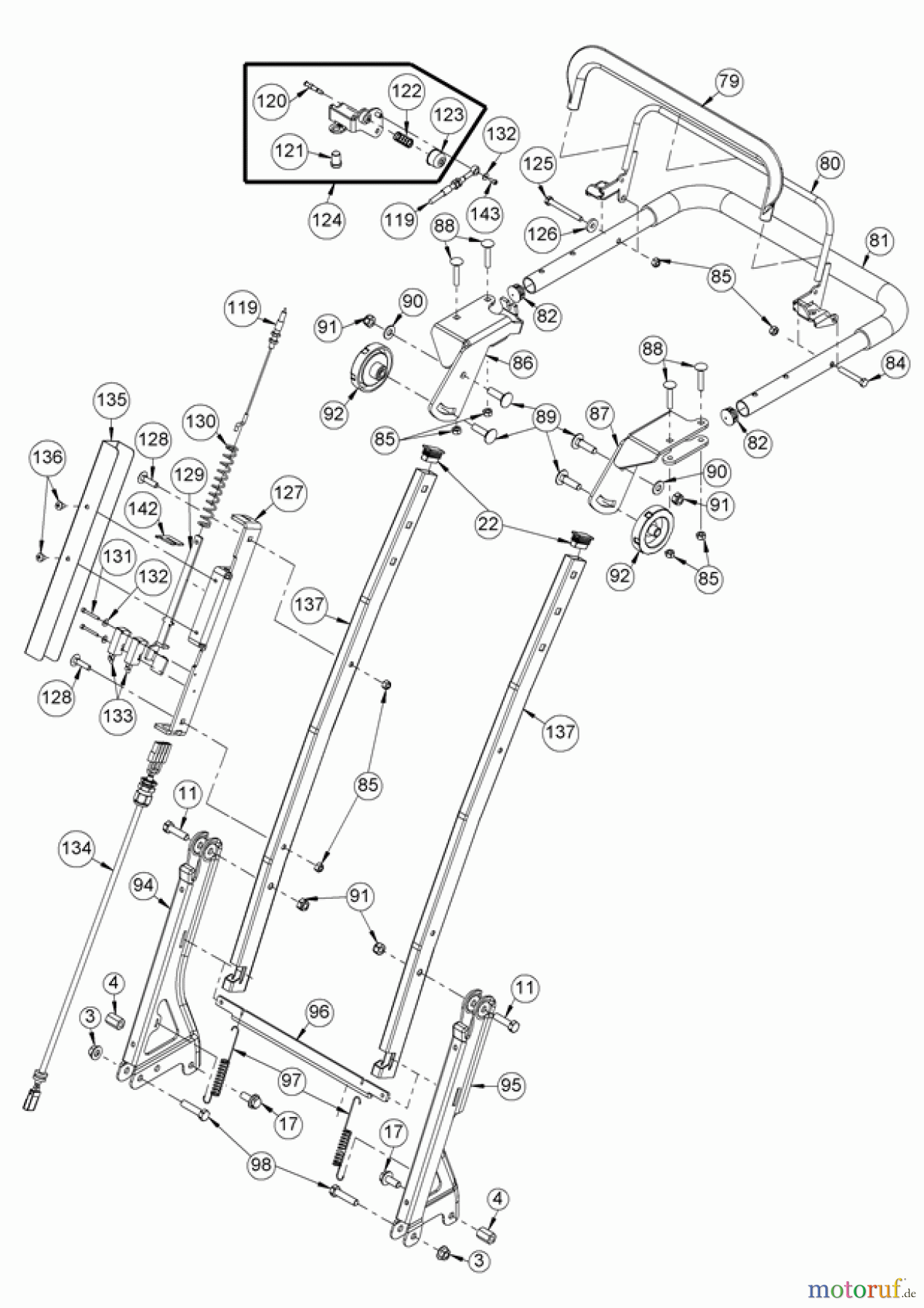 AS-Motor (neu) Rasen Mulch-Rasenmäher AS 420 E-ProClip ab FNr. 035920010001 Holm