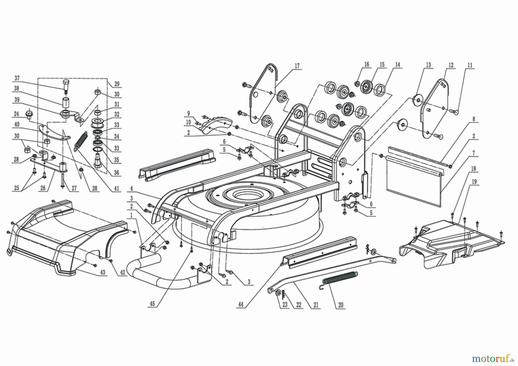 AS-Motor (neu) Rasen Mulch-Rasenmäher AS 460 CLIP A ab FNr. 029216070001 Mulchhaube
