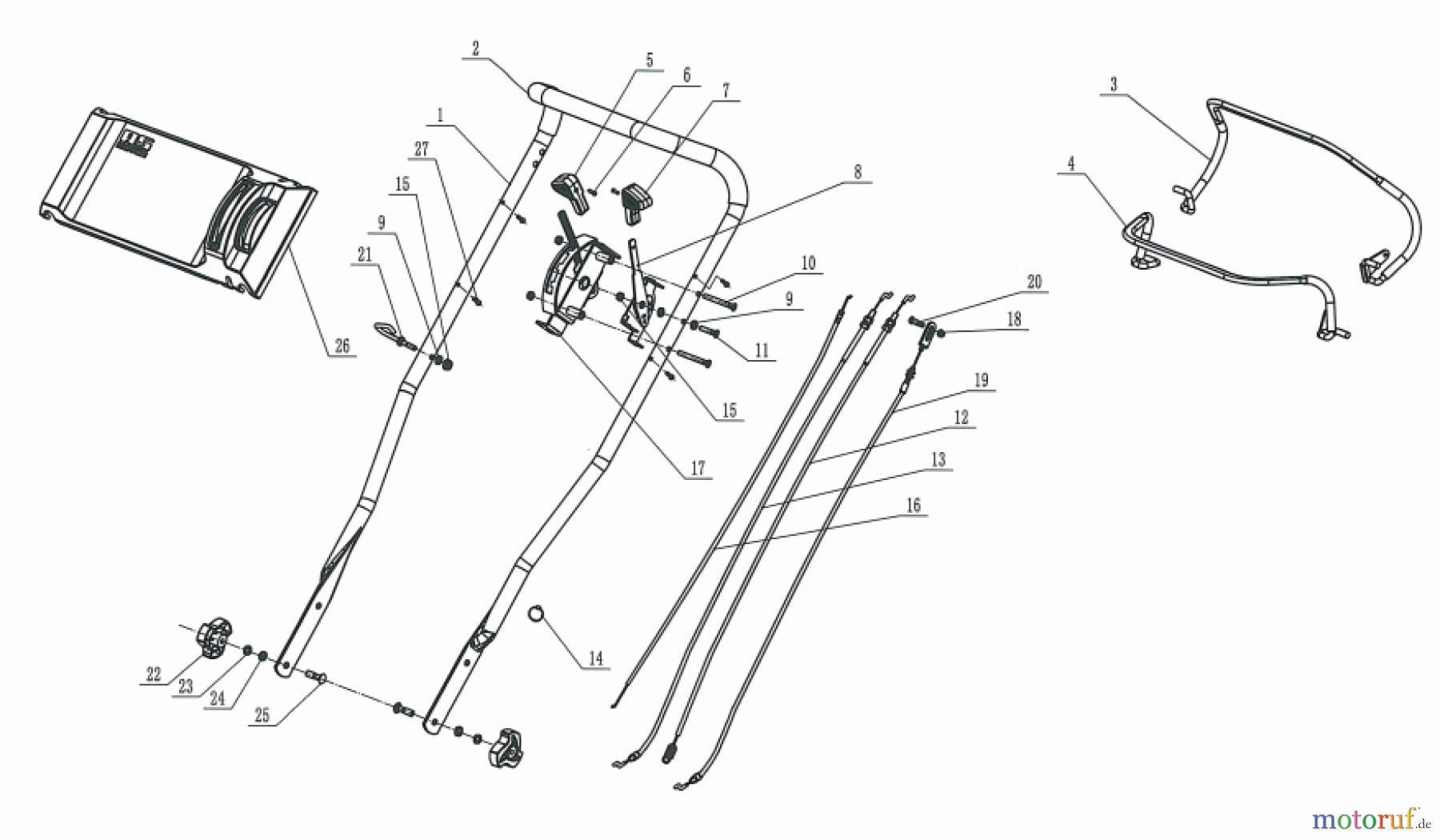AS-Motor (neu) Rasen Mulch-Rasenmäher AS 460 CLIP A ab FNr. 029216070001 Holm
