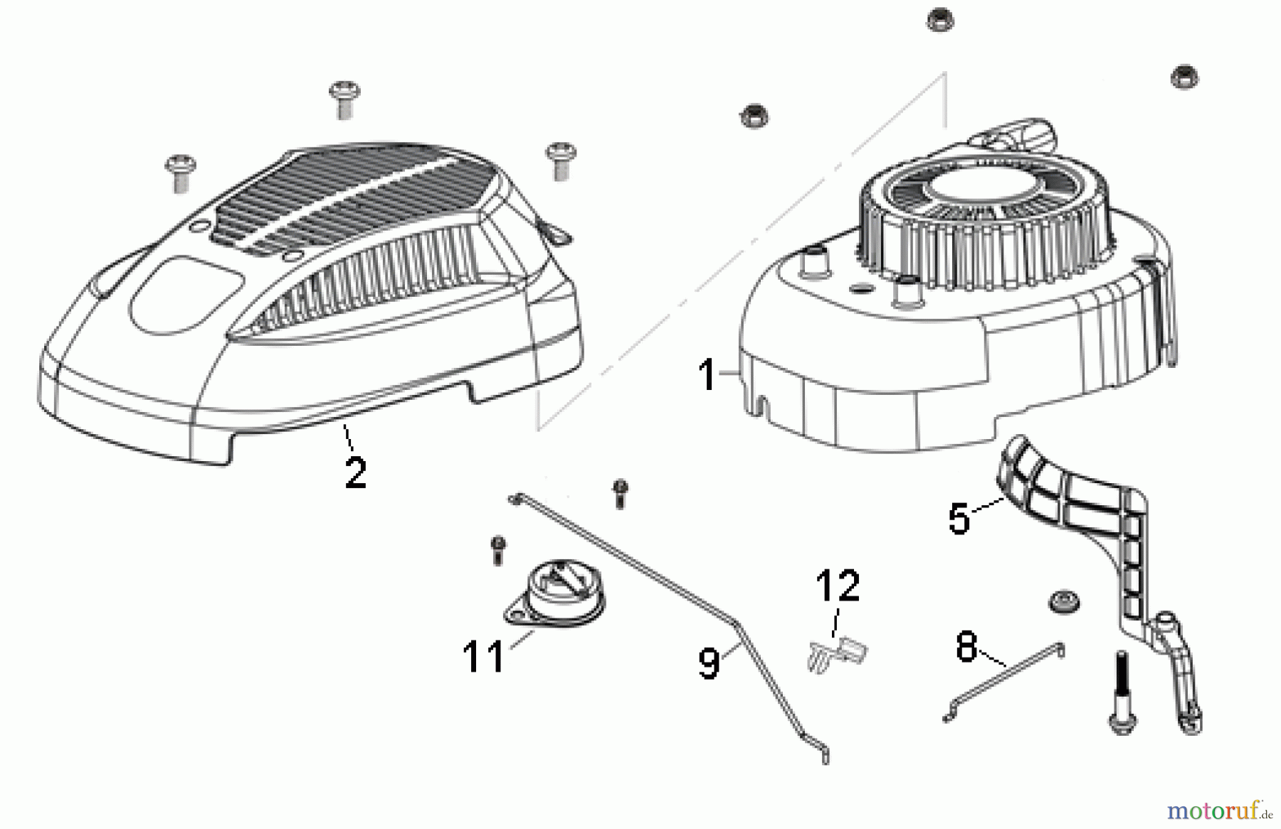 AS-Motor (neu) Rasen Mulch-Rasenmäher AS 460 CLIP A ab FNr. 029216070001 Starter