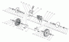AS-Motor (neu) Mulch-Rasenmäher AS 530 CLIP A ab FNr. 028416070001 Ersatzteile Hinterrad mit Antrieb