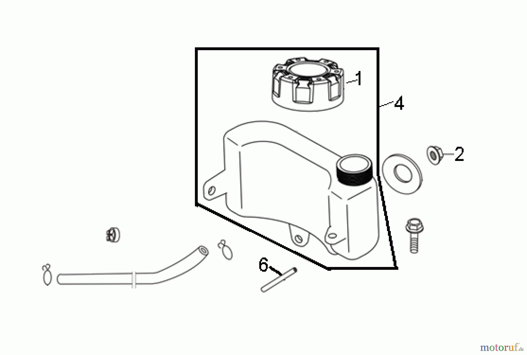AS-Motor (neu) Rasen Mulch-Rasenmäher AS 530 CLIP A ab FNr. 028416070001 Tank