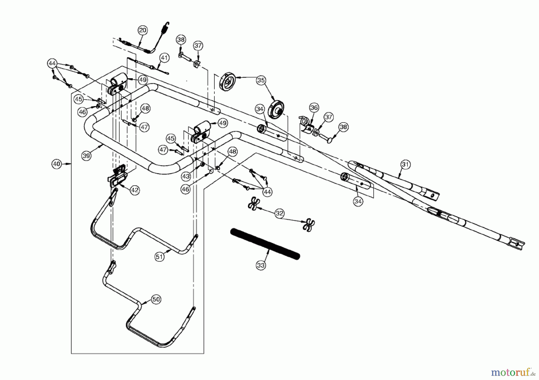  AS-Motor (neu) Rasen Profi-Rasenmäher AS 43 und 47 casa Heckauswurfmäher AS 43 H Casa ab FNr. 018707101001 Holm AS 43 casa