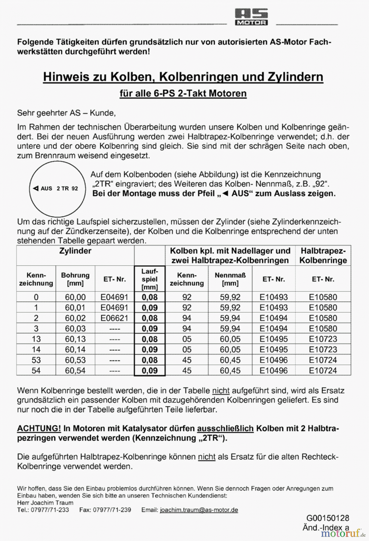 AS-Motor (neu) Rasen Profi-Rasenmäher AS 55 Heckauswurf AS 55 B1 ab FNr. 0130833001 Grundmotor 1