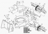 AS-Motor (neu) Profi-Rasenmäher AS 530 Heckauswurf AS 530/2T MK cat ab FNr. 020608050001 Ersatzteile Messerhaube