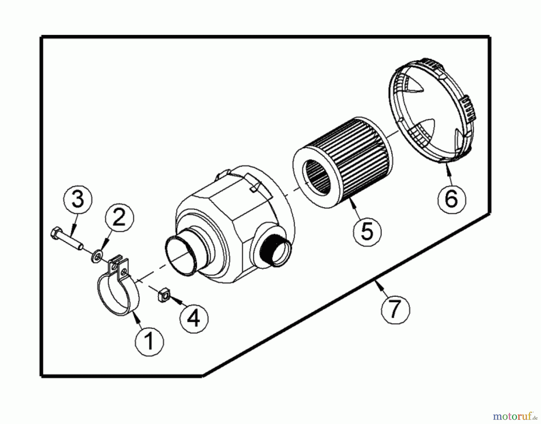 AS-Motor (neu) Rasen Profi-Rasenmäher AS 53 Allrad AS 53 2T ES 4WD RB ab FNr. 030517050001 Luftfilter