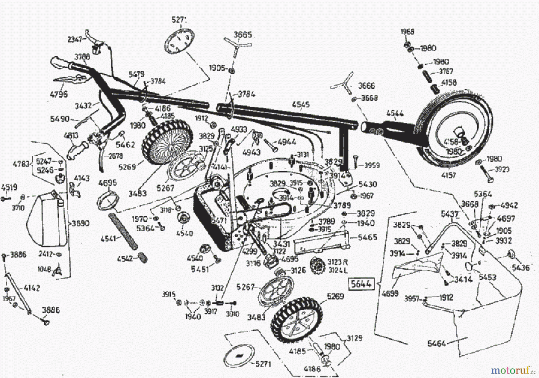 AS-Motor (neu) Rasen Hochgras Allmäher AS 21 AS 21 AH8 ab FNr. 005800000000 Gehäuse