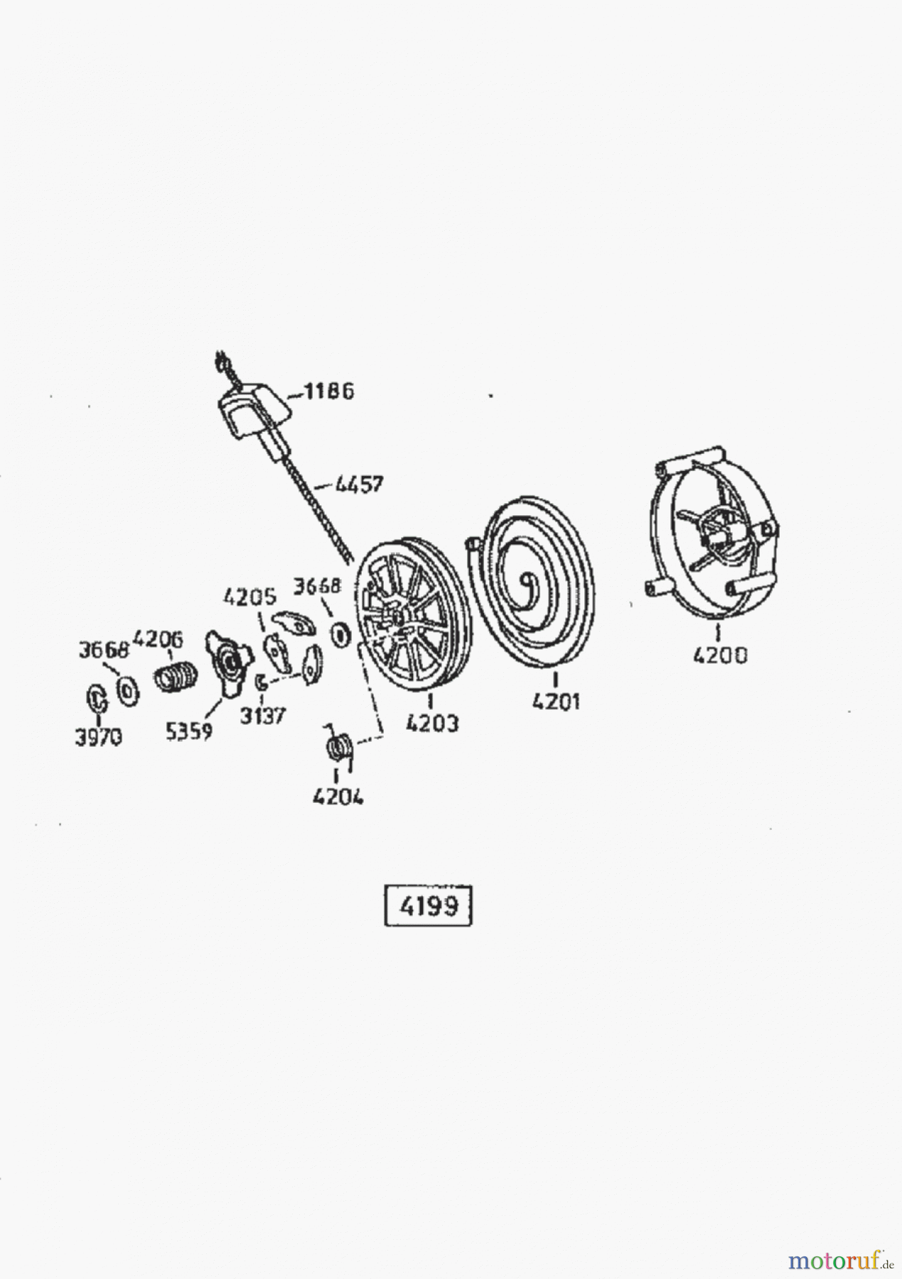 AS-Motor (neu) Rasen Hochgras Allmäher AS 21 AS 21 AH8 ab FNr. 005800000000 Starter