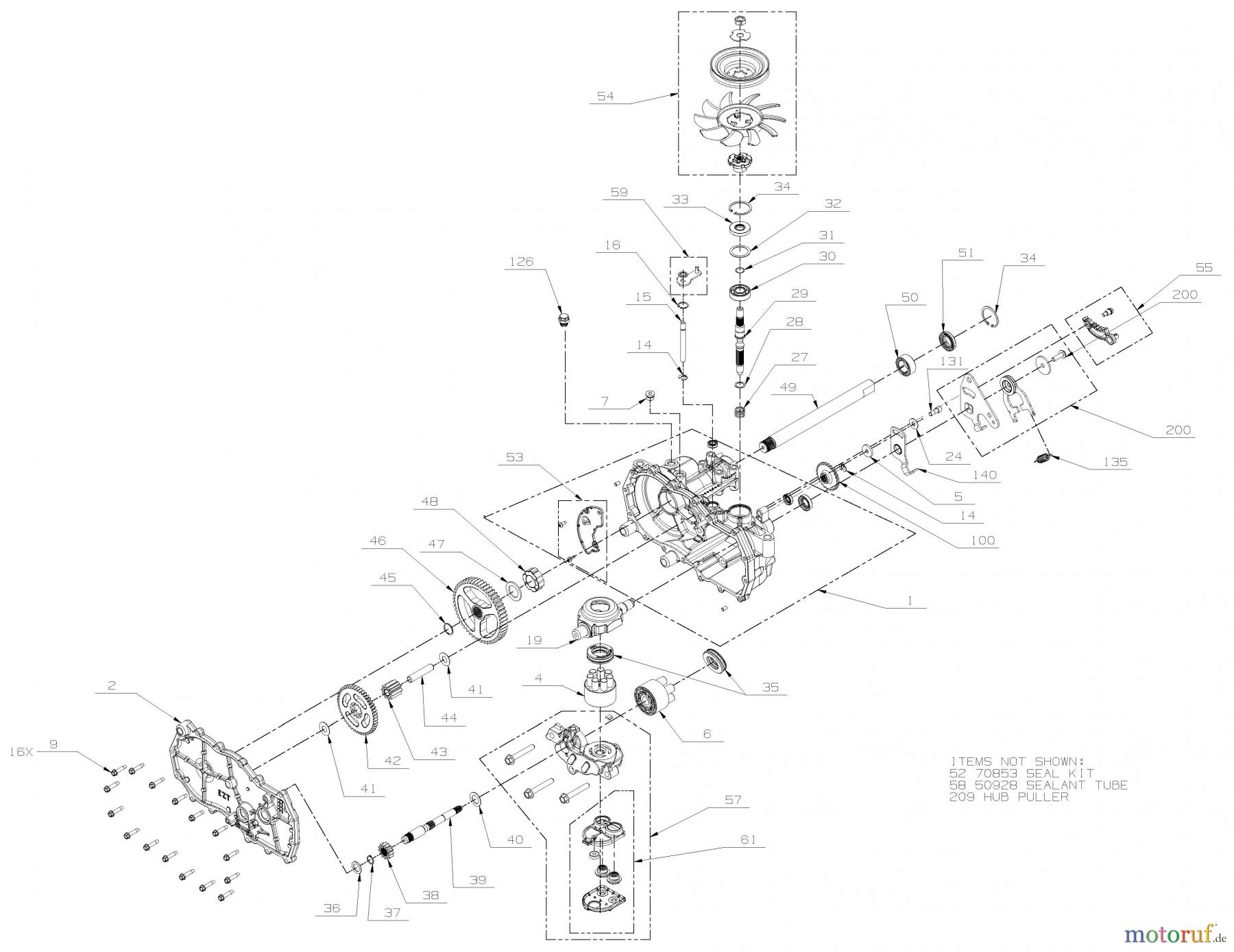 AS-Motor (neu) Ariens Rasen Zero-Turn - Ride On IKON 915331 IKON-X ARIENS 42' CE-KAWASAKI 915331 (080000 - ) Ikon-X 42 CE Transmission - 05172800