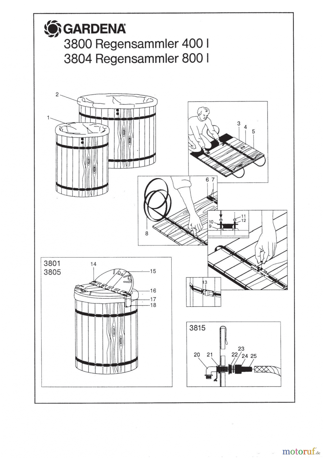 Gardena Wassertechnik Regner Anschluss- u. Verbindungs-Set
