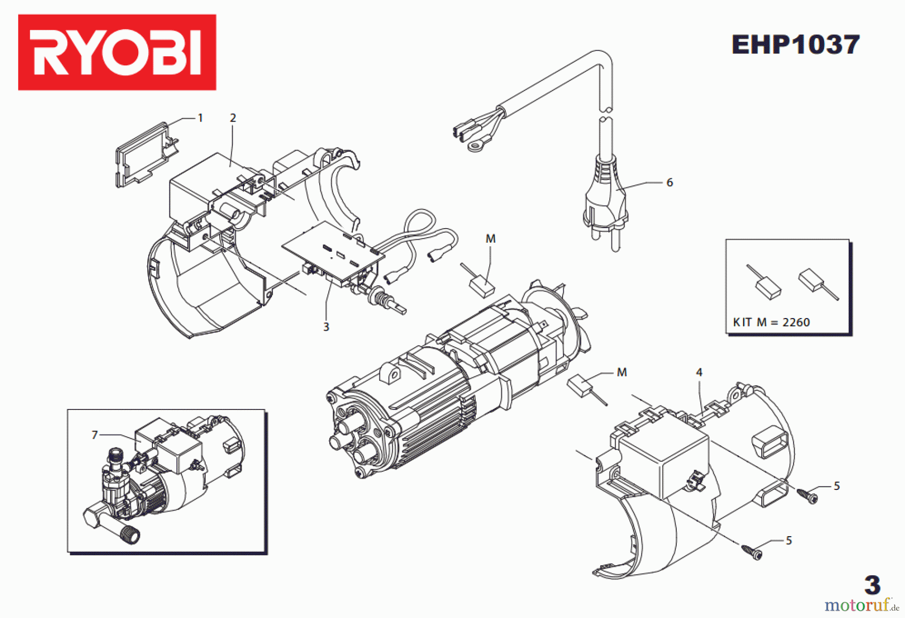 Ryobi Hochdruckreiniger EHP1037 Seite 3