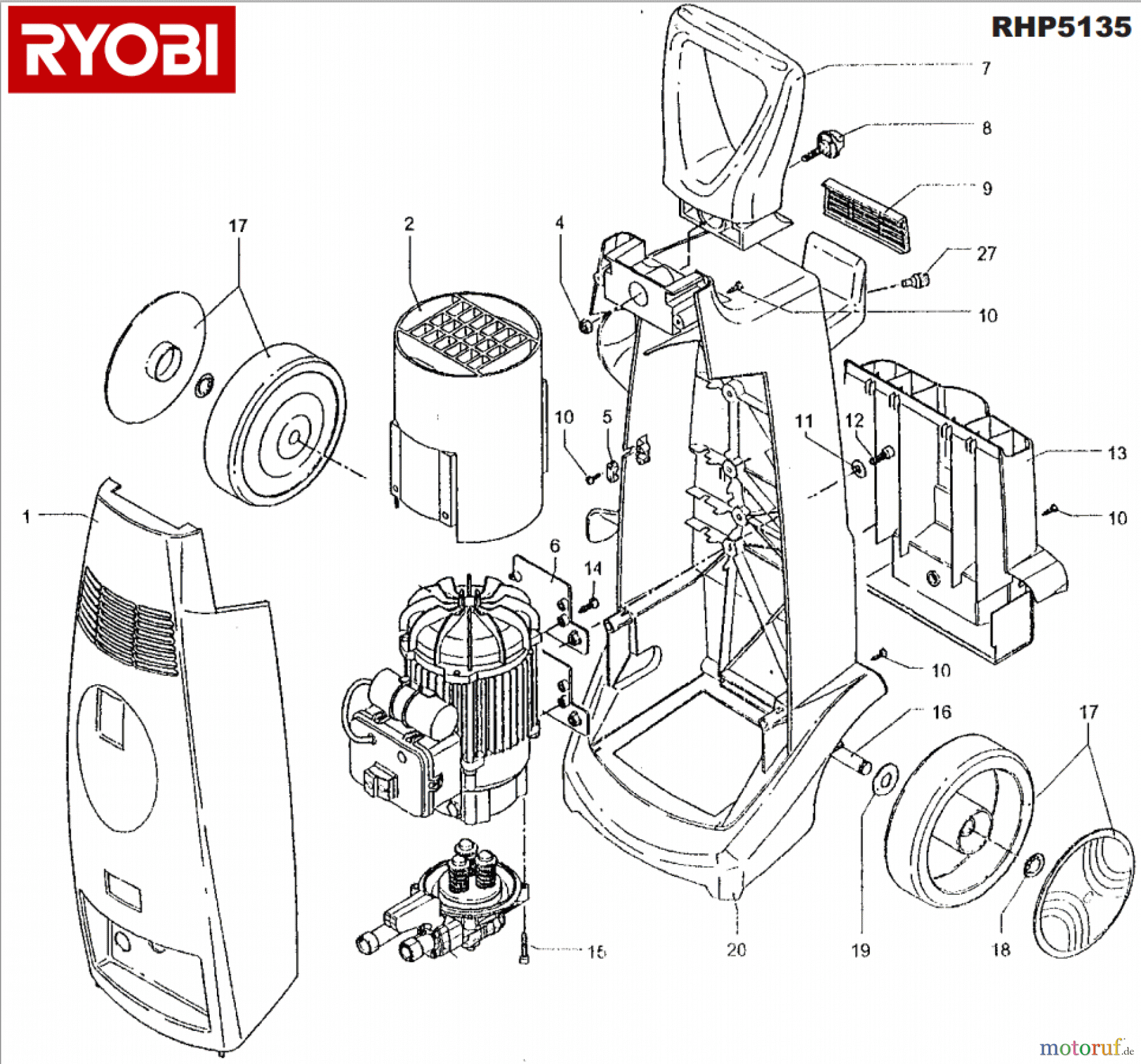 Ryobi Hochdruckreiniger RHP5135 Seite4