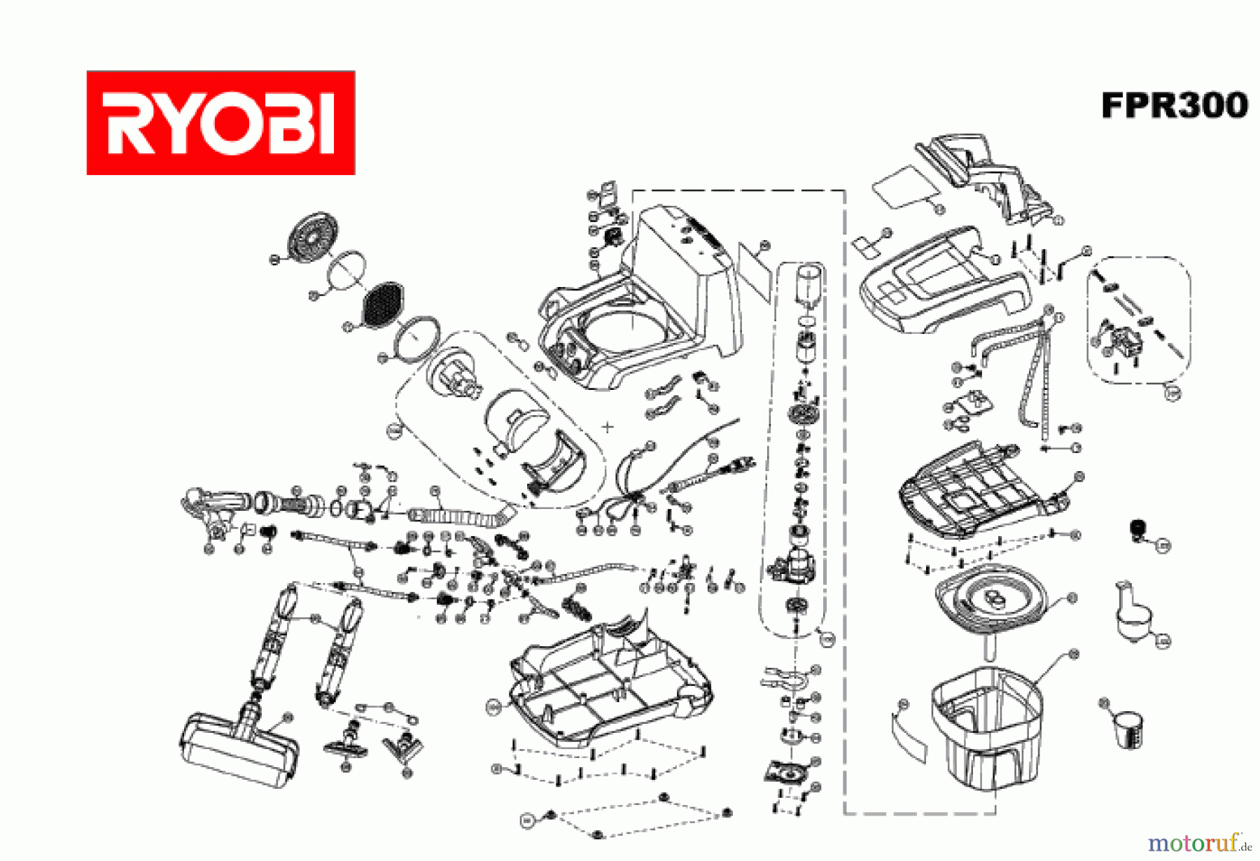 Ryobi Sprühgeräte Farbstationen FPR300 Seite 1
