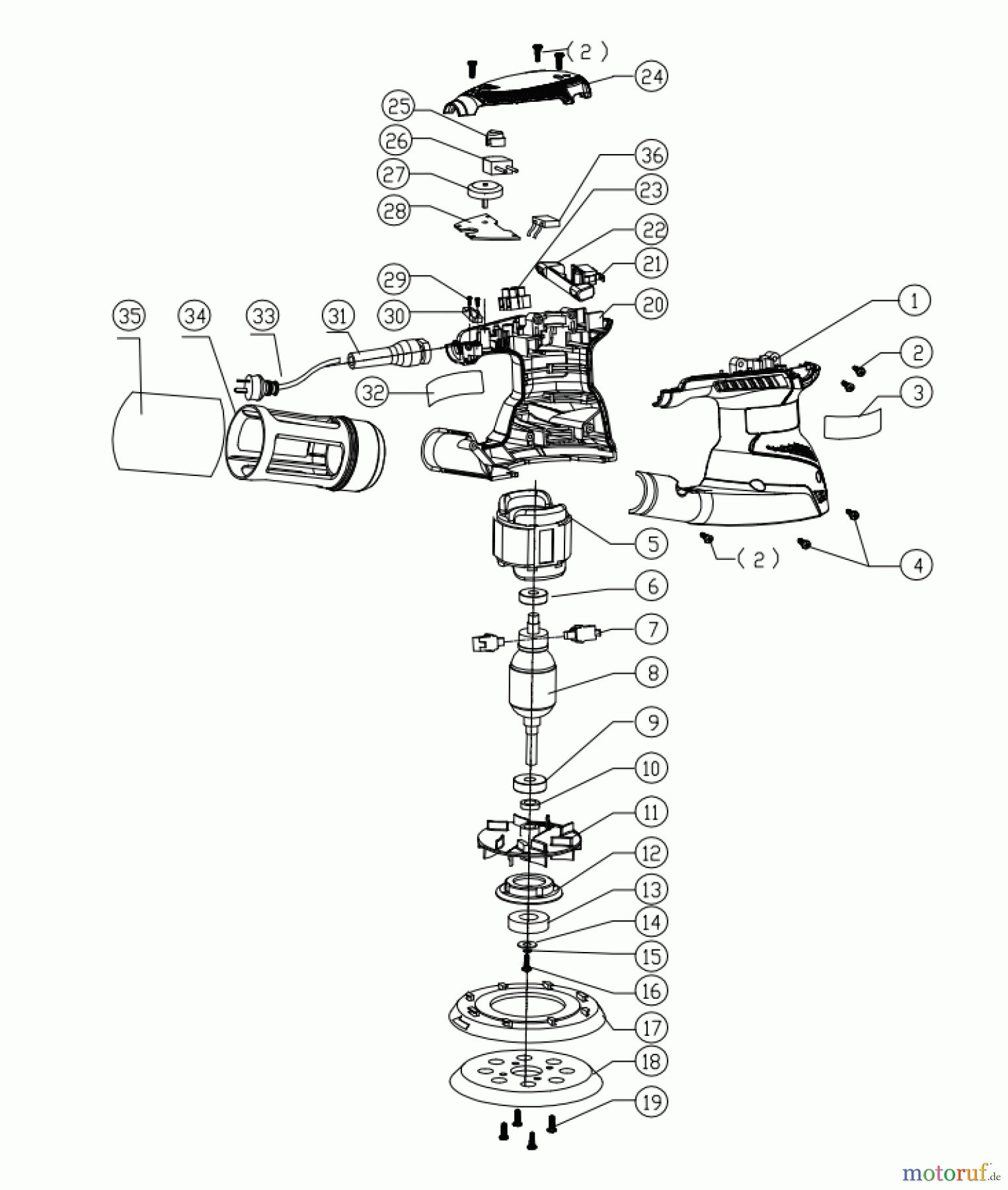 Ryobi Schleifgeräte Exzenterschleifgerät ERO2412VAHG