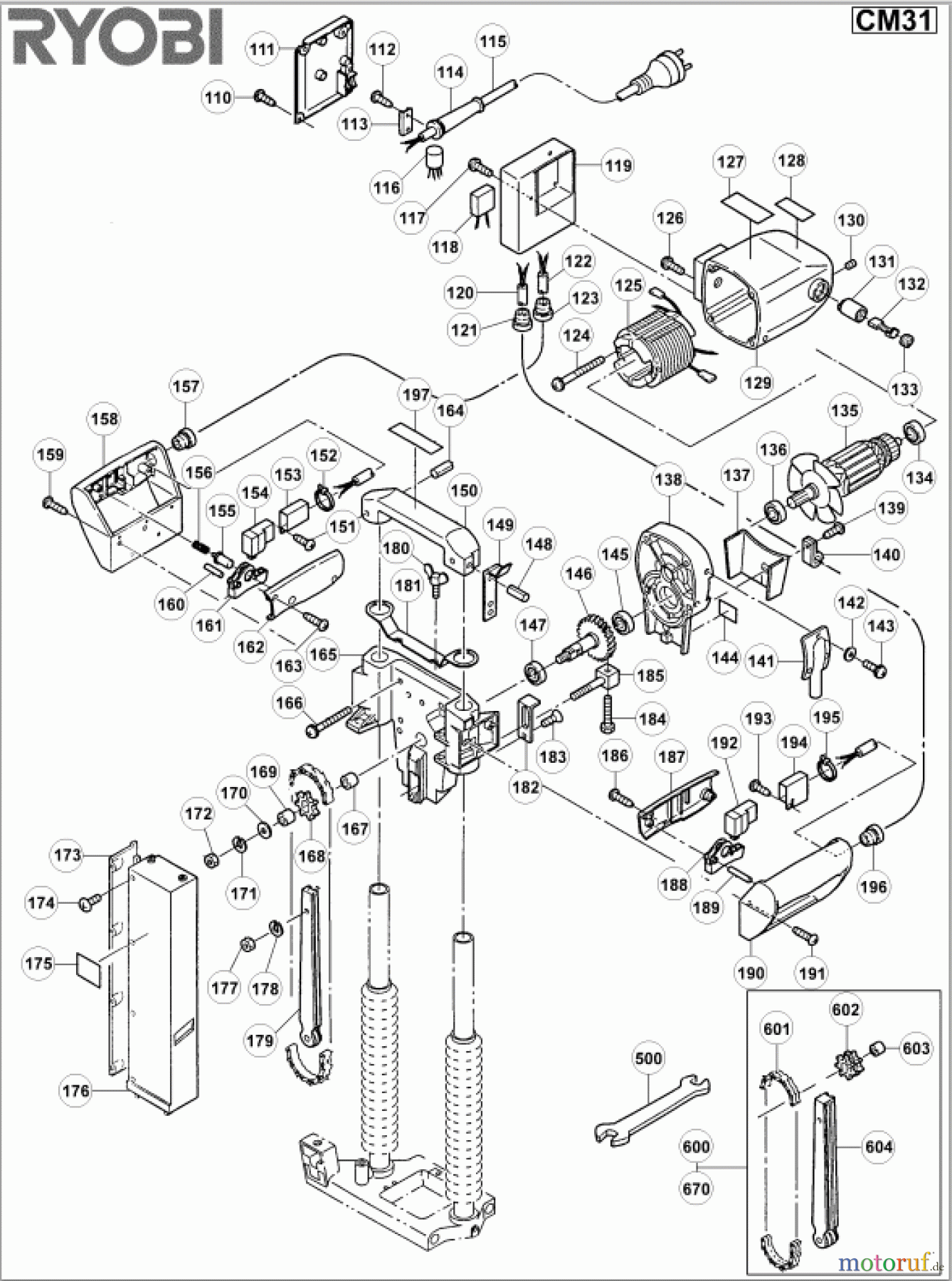  Ryobi Schleifgeräte Standschleifmaschinen CM31 Seite 2
