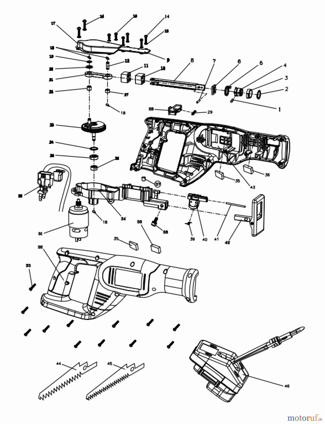 Ryobi Sägen Säbelsägen CRP1801DM Seite 1