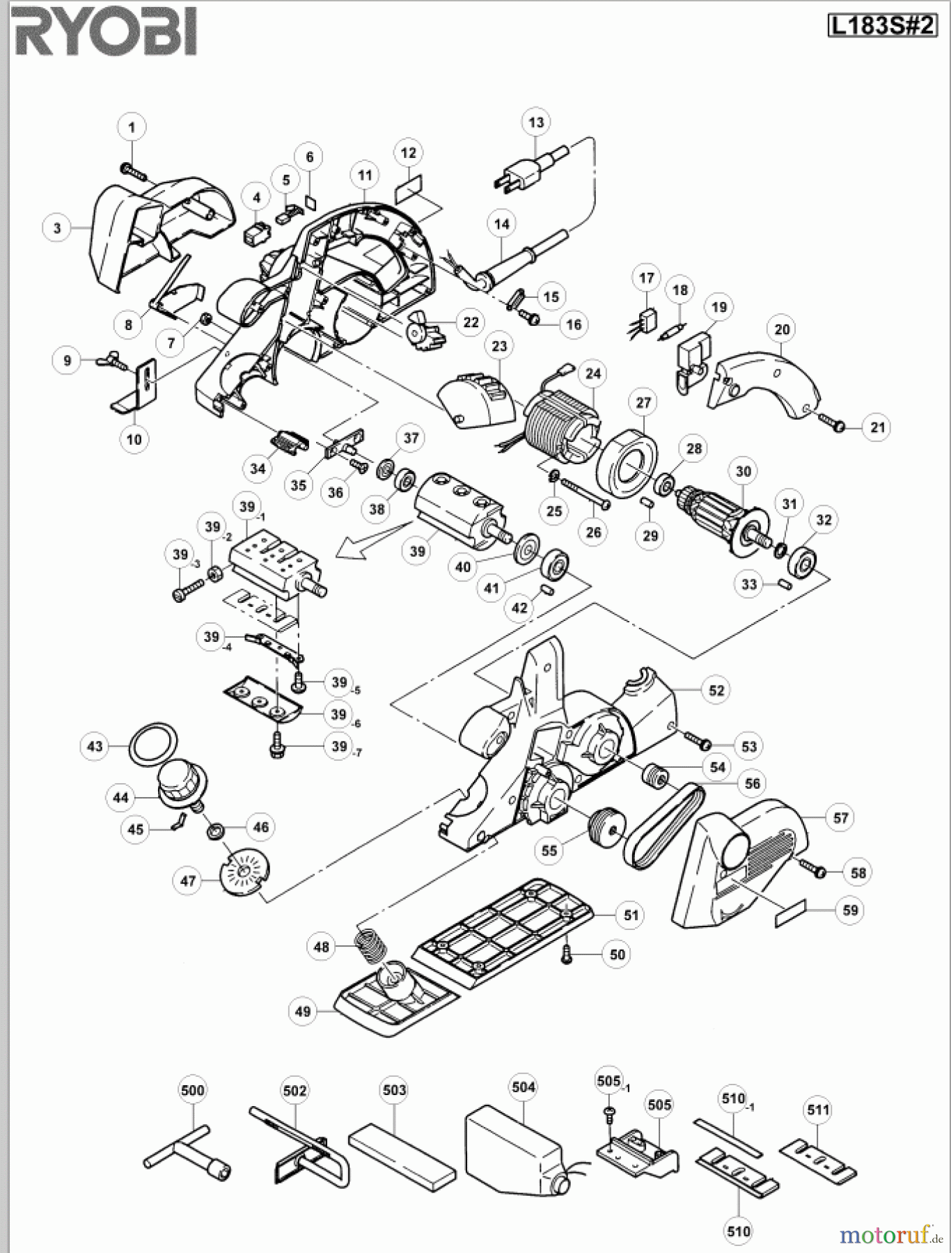  Ryobi Hobel L183S